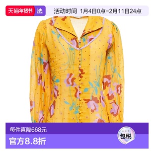 1h可退 香港直邮ANTIK BATIK 女士 Blouses 花朵衬衫 yellow黄色