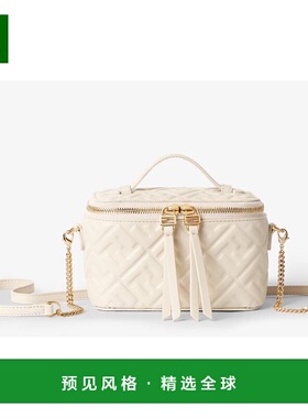 1h可退 香港直邮Fendi 芬迪 女士 Vanity FF 圖案迷你斜背包 8BS1