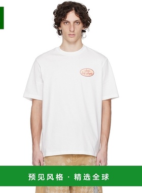 1h可退 香港直邮AMIRI 男士 白色 Station Patch T 恤 AMJYTE1201