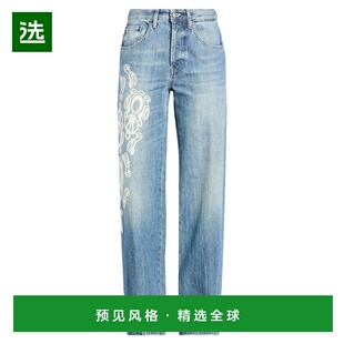 1h可退 香港直邮Dondup 女士 牛仔长裤 blue蓝色 舒适时尚