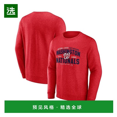 1h可退 【美国直邮】Fanatics 男士经典运动衫 华盛顿国民队红色
