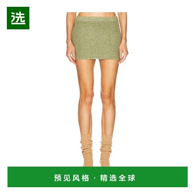 1h可退 香港直邮Danielle Guizio 女士 Palmyra 针织迷你半身裙 F