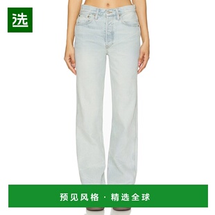 1h可退 香港直邮redone 女士 90s 高腰宽松款牛仔裤 14103W90HRLO