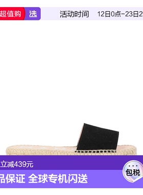 1h可退 香港直邮manebi 女士 帆布面凉鞋 black黑色 舒适时尚