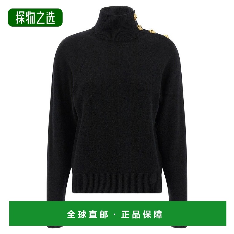 香港直邮Balmain 巴尔曼 女士 高領針織套衫 FF0KF100KI87