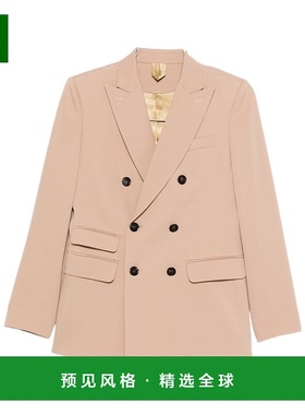 香港直邮Max Mara 双排扣西装外套 TAURO370羊毛翻领