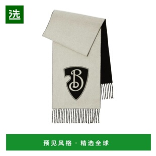 香港直邮Burberry B Shield 羊毛羊绒围巾 81000281高级感 正品