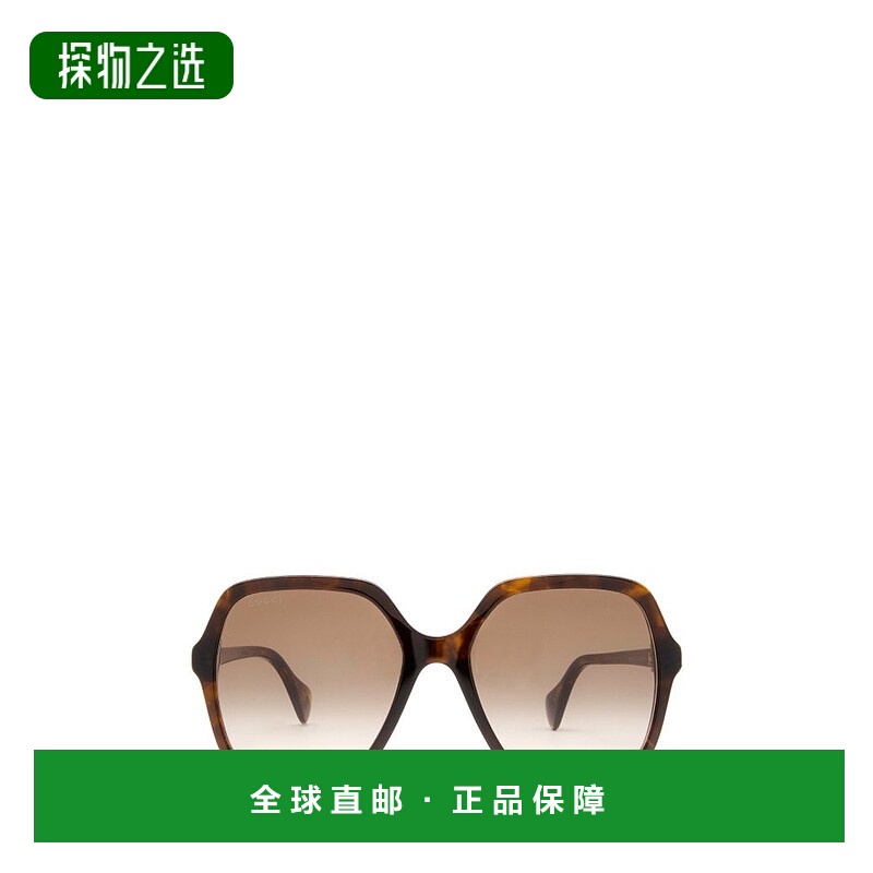 1h可退 香港直邮Gucci 古驰 女士 方形太阳镜 GG1072S black黑色