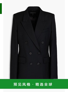 1h可退 香港直邮NILI LOTAN 女士 Valerie 双排扣羊毛混纺斜纹布