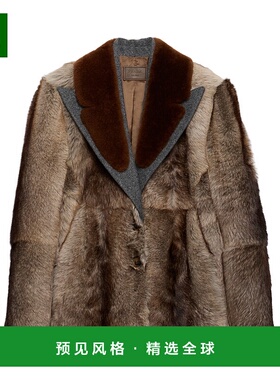 香港直邮Prada 羊毛与布料外套 56A21815PFSOOO