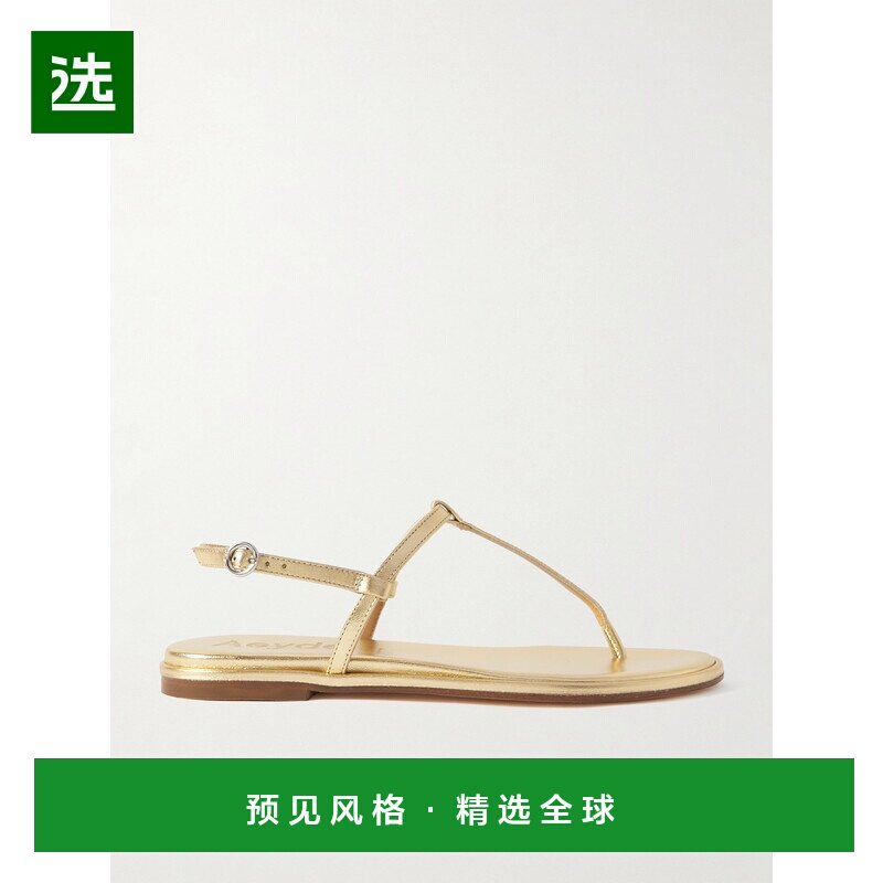 1h可退 aeyde 女士 Nala 金属感皮质凉鞋 A11FSTTTR08FL4