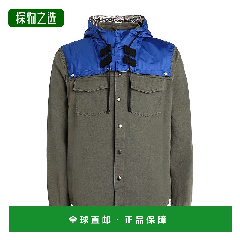 香港直邮valentino 华伦天奴 男士 牛仔布衬衫 green绿色 舒适时