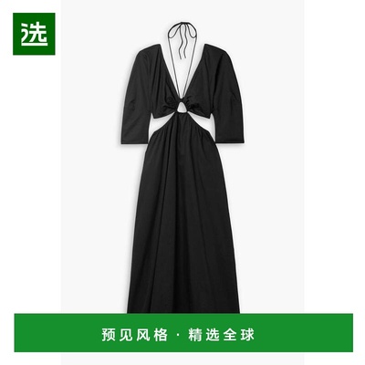 1h可退 【美国直邮】MARA HOFFMAN|Shaina 镂空棉府绸挂脖超长连