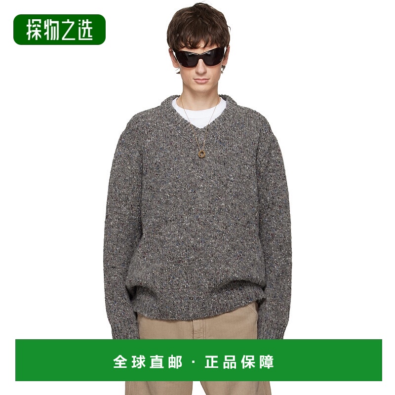 香港直邮Maison Margiela 马丁·马吉拉 男士 灰色 3 Gauge 毛衣