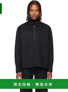 1h可退 香港直邮Lemaire 男士 黑色 Pyjama 衬衫 SH1198LF1207