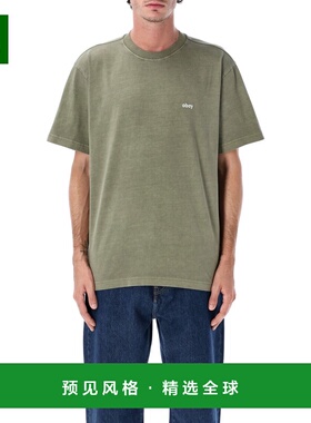1h可退 香港直邮Obey 男士 服從小寫字母顏料T卹 131080353