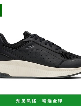 1h可退 香港直邮BOSS 波士 男士 黑色 TTNM Evo Fishbone Sole 运