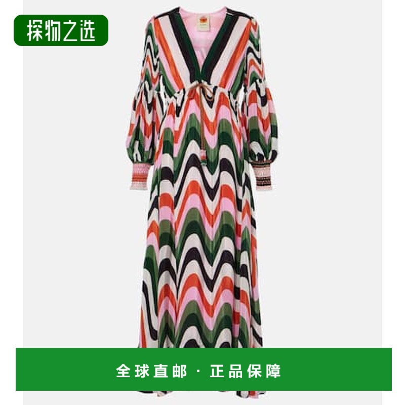 香港直邮FARM RIO 女士 印花长款连衣裙 colorful花色 舒适时尚
