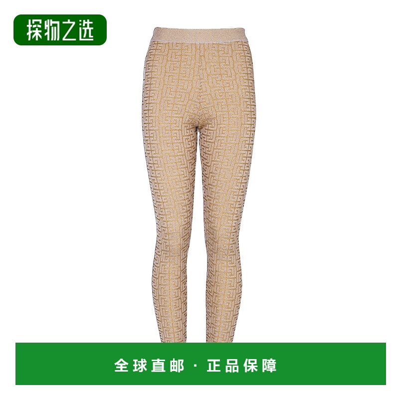 香港直邮Balmain PB Labyrinth 针织紧身裤 DF2PD005KH69