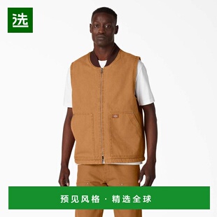 1h可退 【美国直邮】Dickies|Dickies 石洗鸭绒高绒羊毛衬里背心