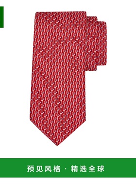 香港直邮Salvatore Ferragamo 网球印花领带 351329菲拉格慕