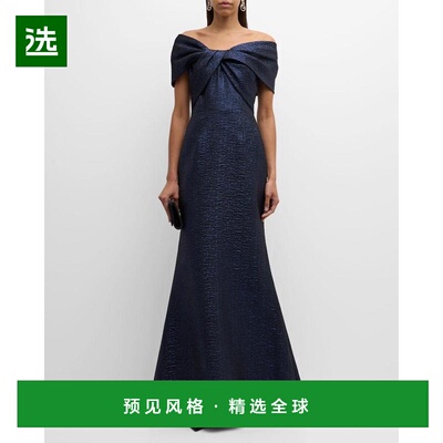 1h可退 【美国直邮】Rickie Freeman 为 Teri Jon 设计的露肩金属