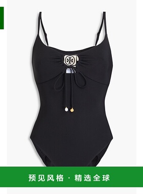 1h可退 香港直邮Tory Burch 托里·伯奇 女士 精饰剪口泳衣 13641