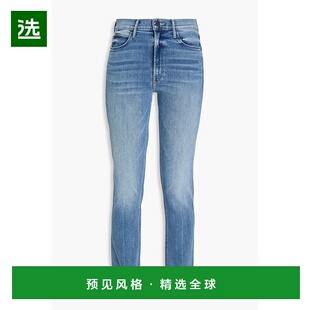1h可退 香港直邮mother 女士 We Animals 高腰细脚牛仔裤 1686104