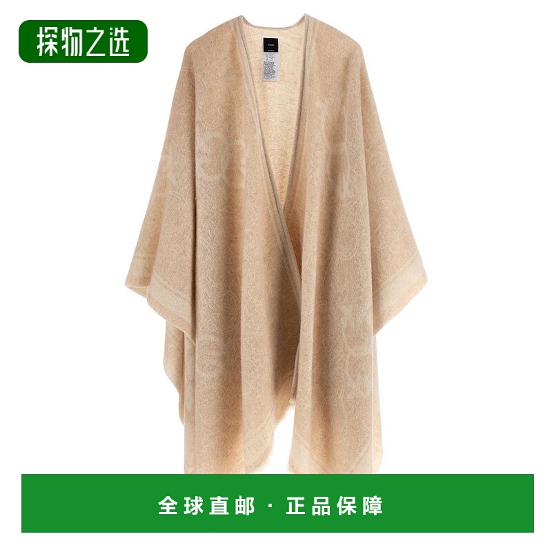 香港直邮Pinko 品高 女士 愛情鳥標誌圖案披風 105965A2ZI