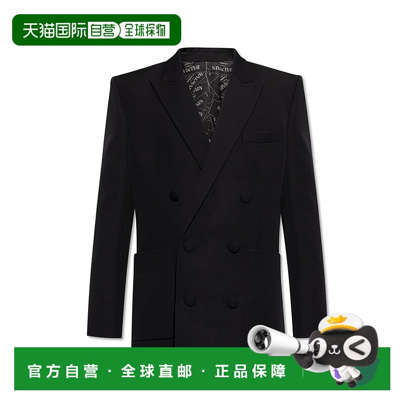 1h可退 香港直邮Balmain 巴尔曼 男士 双排扣西装外套 EH1SG160WC