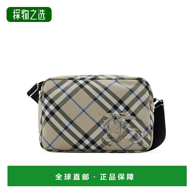 香港直邮Burberry 格纹图案单肩包 80913351