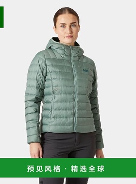 欧洲直邮Helly Hansen 女士青绿色聚酰胺Verglas连帽羽绒服2.