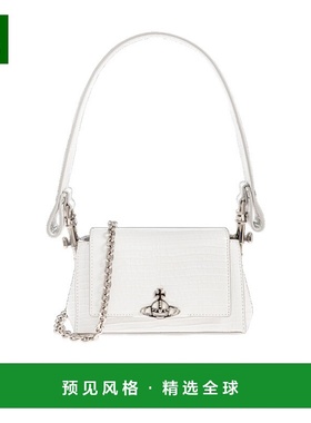 香港直邮Vivienne Westwood 压纹皮革小号单肩包 46030001WL00C0