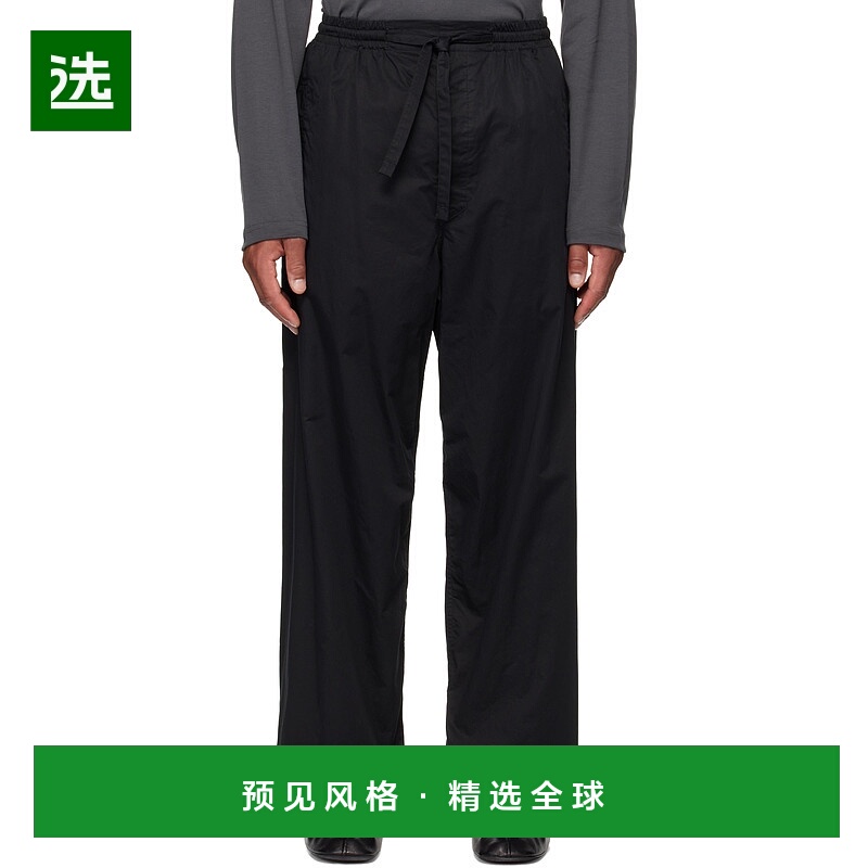 1h可退 香港直邮Lemaire 男士 黑色 Pyjama 长裤 PA1211LF1207