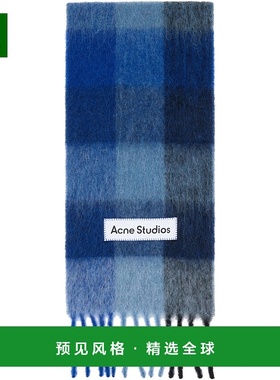 1h可退 香港直邮Acne Studios 艾克妮 女士 蓝色 Mohair Checked