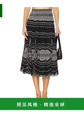 1h可退 香港直邮Charo Ruiz Ibiza 女士 Livvy 中长半身裙 254401