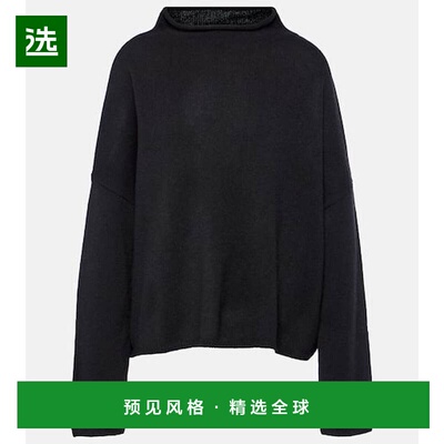 1h可退 香港直邮LISA YANG 女士 Sandy 羊绒半高领毛衣 black黑色