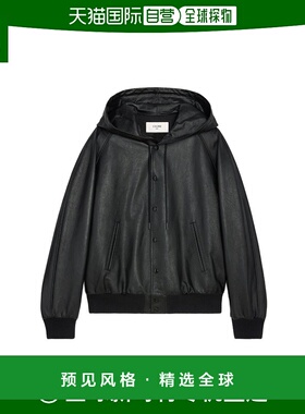 香港直邮Celine 长袖连帽皮夹克 2EC25280D.外套休闲风