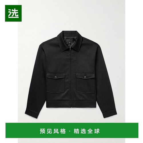 1h可退 香港直邮NILI LOTAN 男士 Matias Virgin 羊毛/斜纹布夹克