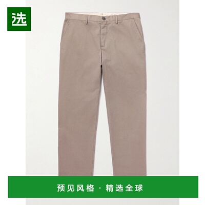 1h可退 Sunspel 男士 直筒棉斜纹布裤子 MTRS3129WHDC休闲裤