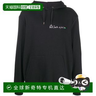 卫衣 欧洲直邮Paul Smith保罗·史密斯男士 黑色连帽长袖 运动衫