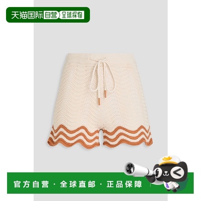 1h可退 香港直邮ZIMMERMANN 女士 钩花棉质短裤 8695ARS243TANCRE
