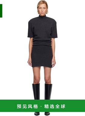 1h可退 香港直邮Jacquemus 女士 灰色 The Castagna Knit 连衣裙
