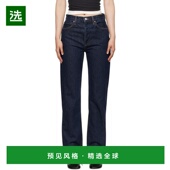 美国直邮 时尚 AGOLDE 1h可退 潮牌 靛蓝 年代收腰牛仔裤 休