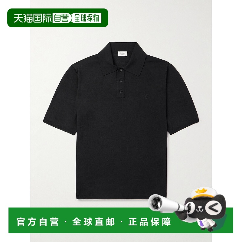 1h可退 香港直邮Saint Laurent 圣罗兰 男士 Cassandre 短袖 Polo