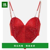 香港直邮AREA red红色 女士 1h可退 精饰羊毛短款 上衣 舒适时尚