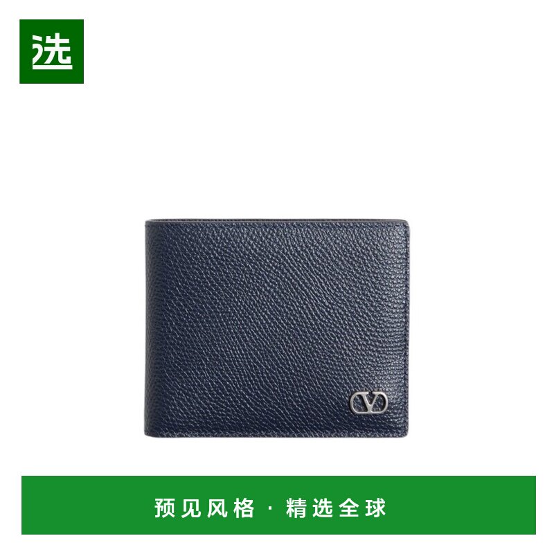 香港直邮VALENTINO 男士钱包 YP0AP3UAGM30 SS2026 蓝色 vlogo 钱