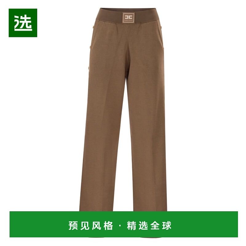 1h可退 香港直邮Elisabetta Franchi 女士 针织光泽粘胶纤维条纹,女装/女士精品,休闲裤,淘宝优惠券,粉丝福利购,淘宝优惠卷