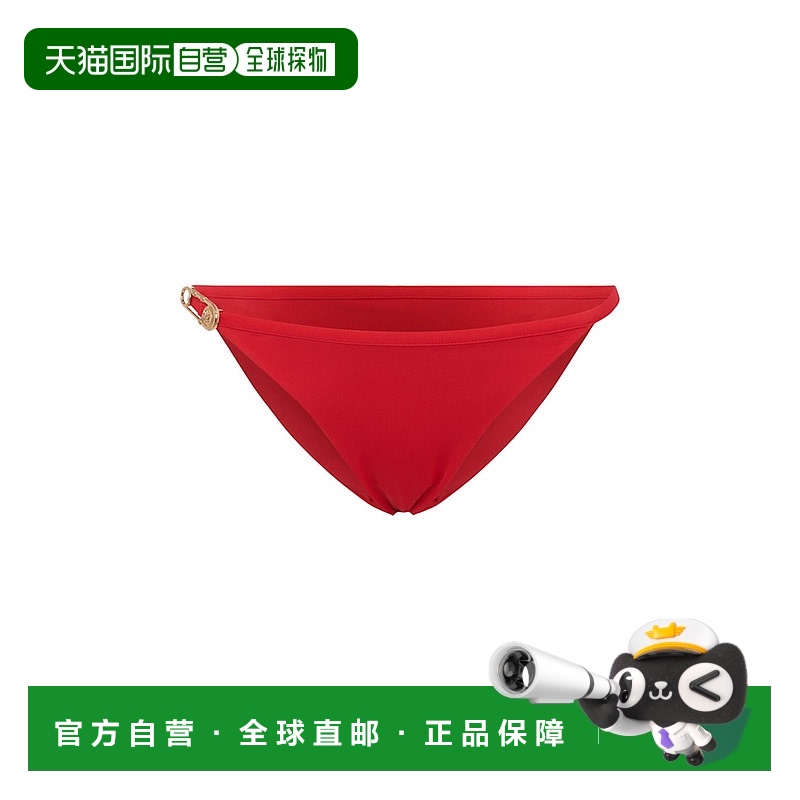 1h可退 香港直邮Versace 范思哲 女士 Pin比基尼泳裤 red红色 舒