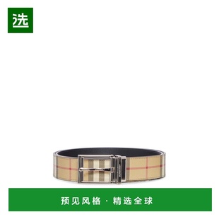 香港直邮BURBERRY 男士腰带 8122662 AW2025 卡其色 Check Belt